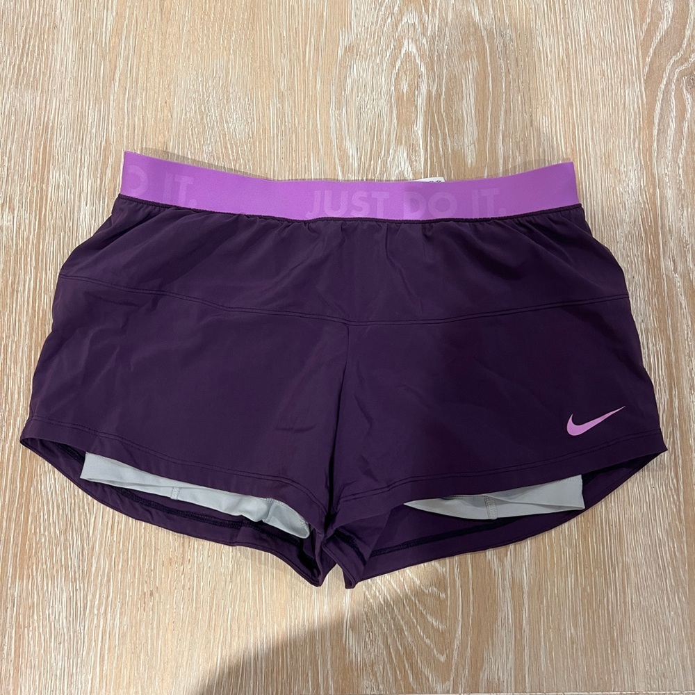 Nike Women's Dark Purple Athletic Shorts